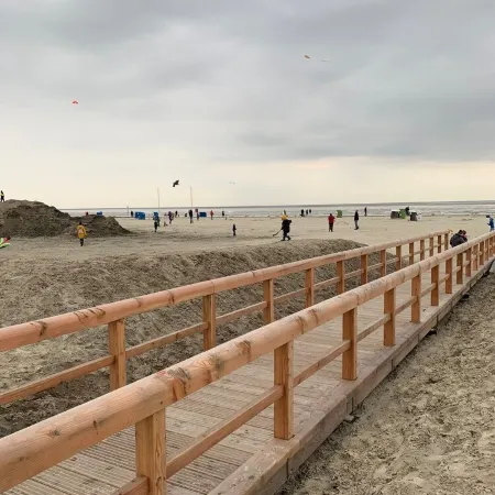 Holiday beach flea near the beach