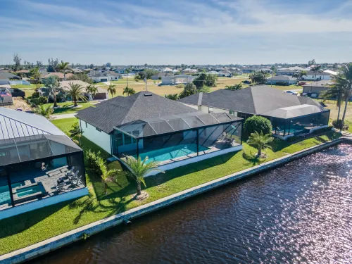 Heated Pool and Spacious Outdoor Lanai - Elegant Waterfront Escape Hotels in Burnt Store Marina