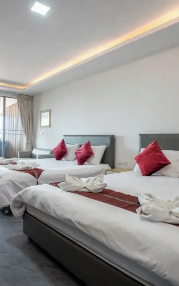 ห้องสุพีเรียร์เตียงแฝดพร้อมฝักบัว