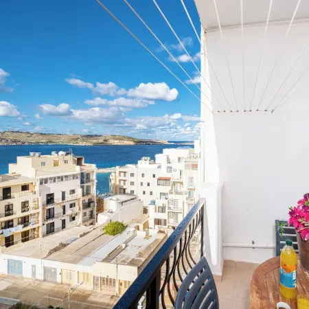 Seashells Apartments with Terrace, Just Off the Seafront in Bugibba - by Getawaysmalta