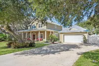 海灘別墅 游泳池 高爾夫球車 遊戲室 燒烤 Vilano Beach住宿飯店