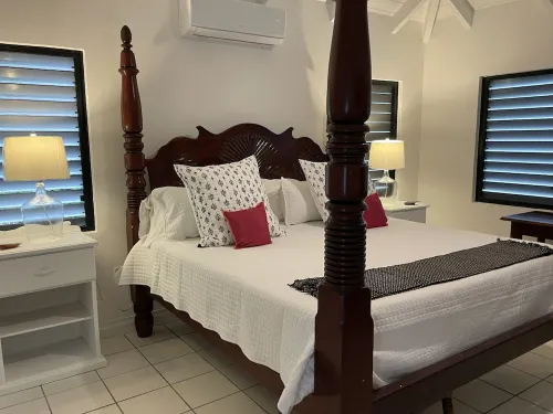Breezy 3-bedroom beachside villa in serene Nevis with AC, WiFi Hotels in Newcastle