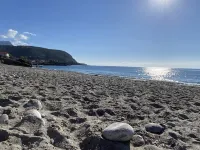 Rapunzel's tower stone house with incredible 180° sea view 5min drive to the beach