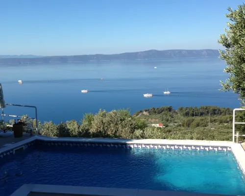 Villa in Podgora, 2 app. quiet super sea and island view. Private pool, WiFi Hotels in Podgora