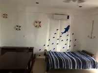 In boutique hotel Elba side view of the sea