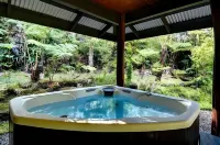 Volcano Tea House Cottage - Spa Bath, Hot Tub, and Fireplace with Japanese Decor
