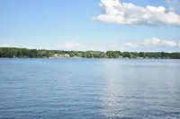 Lakeside living awaits at beautiful Lake Milton, OH with dock across the street