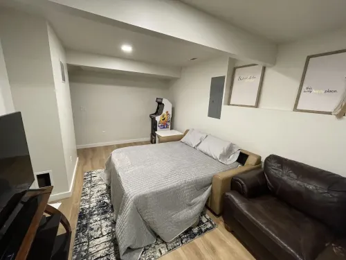 The Highlander, a beautiful cozy modern cabin at Terrace Lakes Resort.