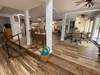 Large unique home in the beautiful Ozark Mountains on the Kings River.