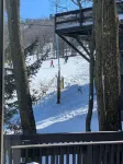 Camelback walk out onto the slopes