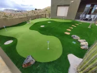 Spacious 4-bedroom house with Mountain View’s, pool and putting green.