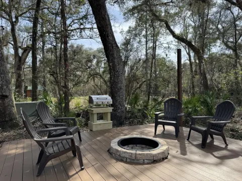 Cozy river front retreat on beautiful Withlacoochee River.  Near theme parks.