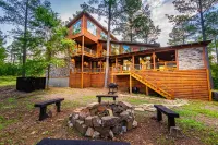 Ultimate Group Getaway: Modern Cabin w/ Hot Tub, Foosball, Playset & Arcade