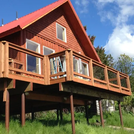 Beautiful Homer Beachside Cabins with room to park your boat