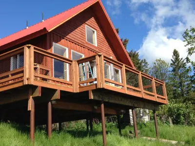 Beautiful Homer Beachside Cabins with room to park your boat