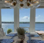 ★Waterfront & on Bike Path★ Firepit ★ Private beach★Bikes★Kayaks💥Sunsets