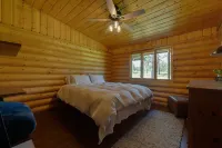 One Level Log Home on 3.5 Acres, Beautiful Views, Newly Updated