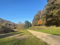Pine Grove Cabin 30 acres of woods, meadows, pond and creek near Amish Country