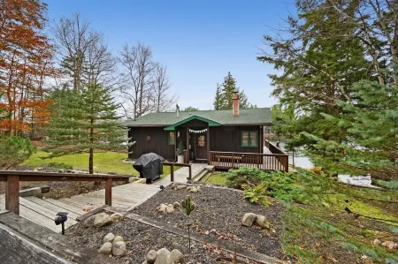 Lakefront Escape, On Snowmobile Trail, Near Town