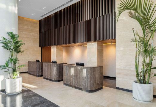 리조트 수영장 전경