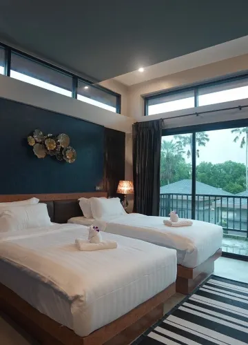 ห้องดีลักซ์พร้อมวิวรีสอร์ท