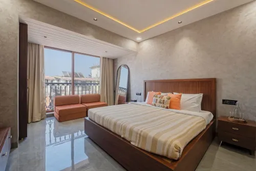Modern 1Br with Pool 5Min Drive to Candolim Beach