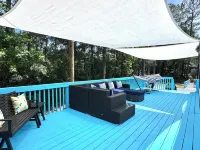 Cozy Beach Home w/ Fire Pit, Grill & Outdoor Swings— Min from Surf City Pier!