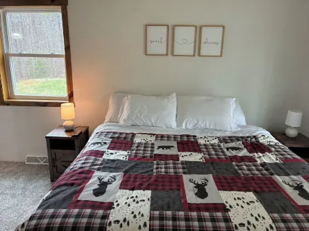 4-bed Cabin- ATV/UTV trail access from the driveway with a bar/covered patio