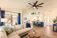 Coastal Chic Home Close to Everything - King Bed, Pool & Spa, BBQ