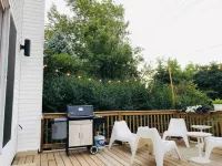 Newly built, light soaked designer Ann Arbor home.