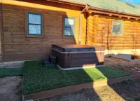 Log cabin style home on secluded 48 acre property