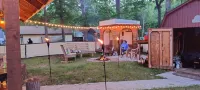 Dog friendly cozy red cottage near lakes and trails