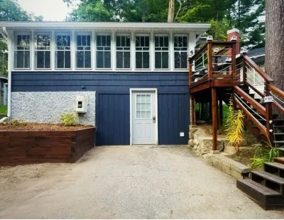 Cozy Blue Cottage With Access To All Sports Lake.