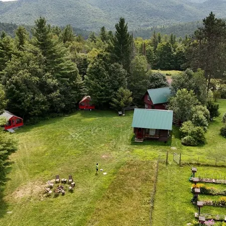 Glamp Richard on Adirondack Flower Farm