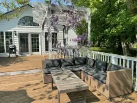 Country Farmhouse with Hot tub, swimming pool & pond on 18 acres