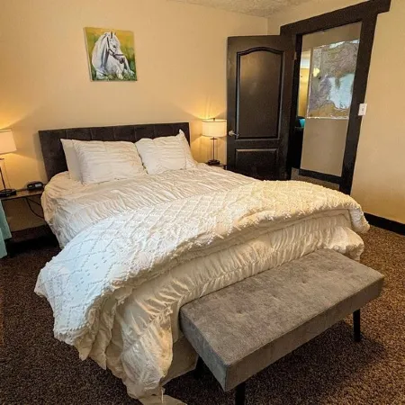 Spacious Open Living Space in This Beautiful Mother-in-Law Basement Apartment