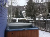 MODERN Monet Blue Aspen Victorian Whole House In Town,  with Private Hot Tub!