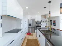 Steam and Rainfall showers, Chef's kitchen, king beds, 75 inch TV