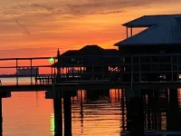 Beautiful Calcasieu Lake Views from Old Settlement in Big Lake, Louisiana