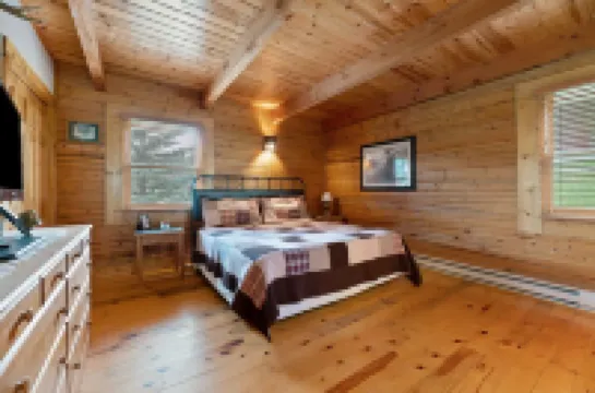 Serene cabin getaway minutes from hiking, biking, UTV and snowmobile trails.