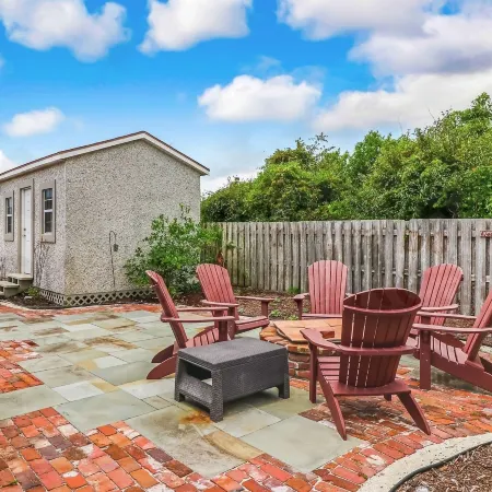 Vintage Home with Fire Pit in Backyard Street Away from Beach by RedAwning