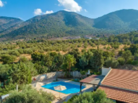 Villa Dimitrios Large Private Pool Sea Views Wifi Eco-Friendly - 1974 Hoteles en Geropotamos