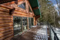 Full Log Home On Private Lake Close To Town, Snowmobile Trails, & Golf Course Hotels in Mercer