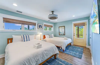 Pet Friendly St. George Island home with private pool and room for 12