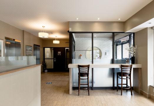 웰컴인스 오타와 로비 및 조식 장소