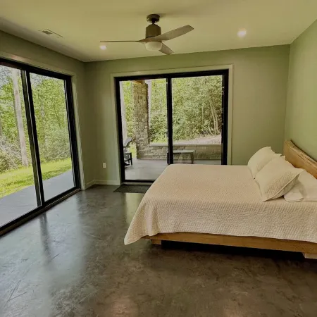 Brand new completed June 2025 with Hot tub and River
