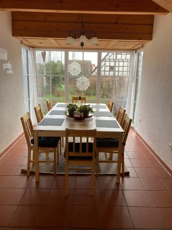 Vacation home with garden and direct access to meadows and fields