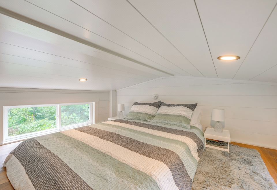 프랭클린 코티지 데크에서 바라본 블루 리지 산맥 전망