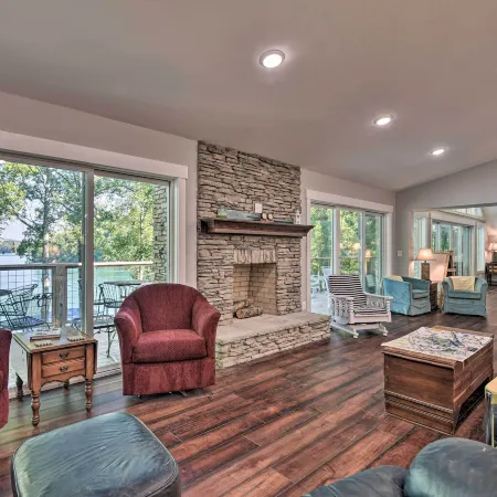 Renovated Lakeside Home w/ Private Boat Dock!