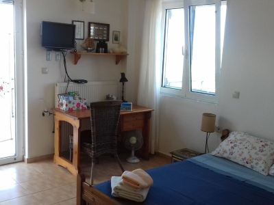 Manolo's olive farm, big terrace with sea view